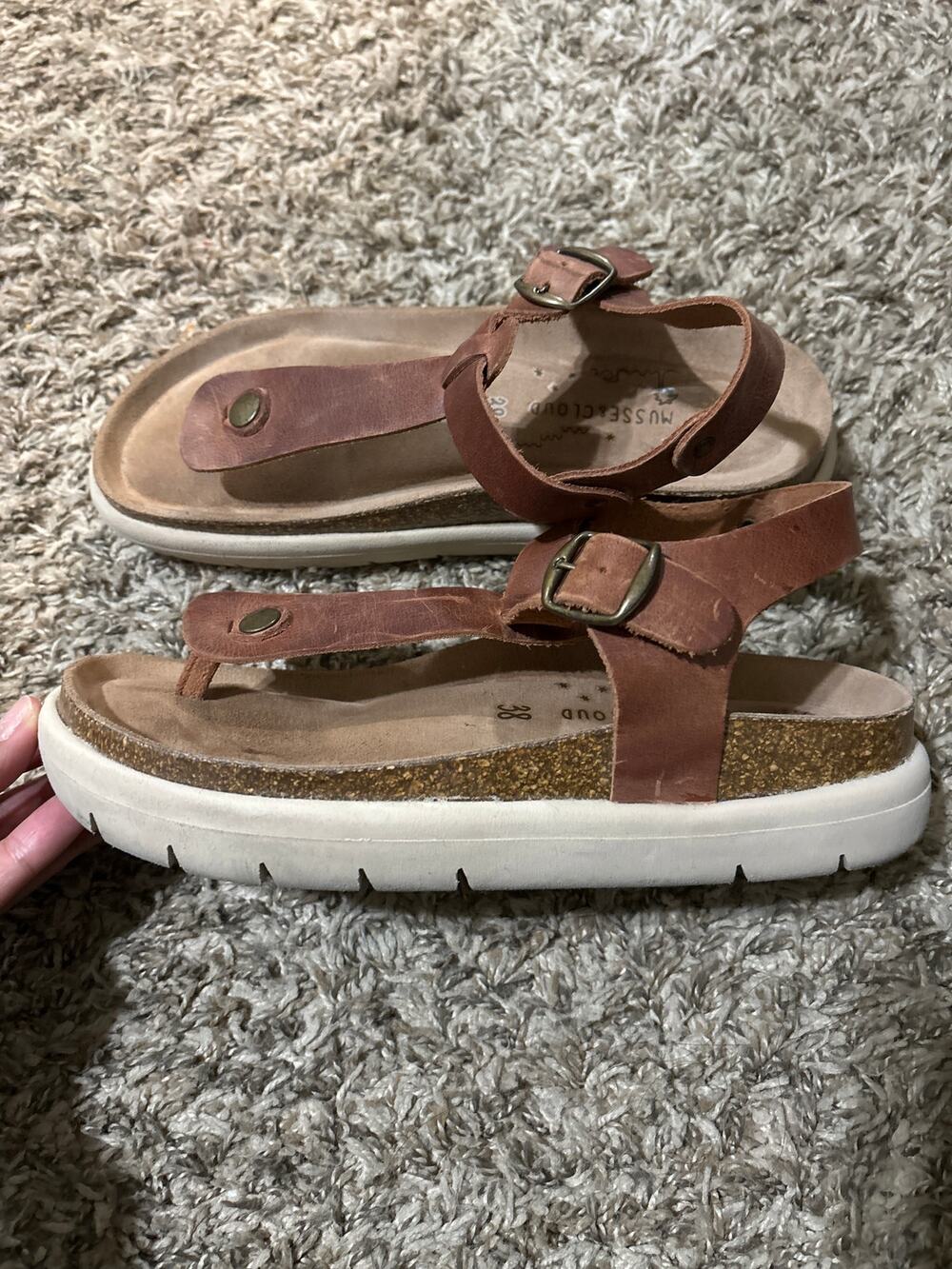 Musse & Cloud Thong Strappy Sandal 38 EU